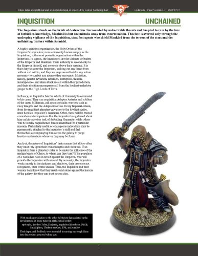 More information about "The Inquisition in Kill Team (Unchained Version) v 1 (KT 2018)"