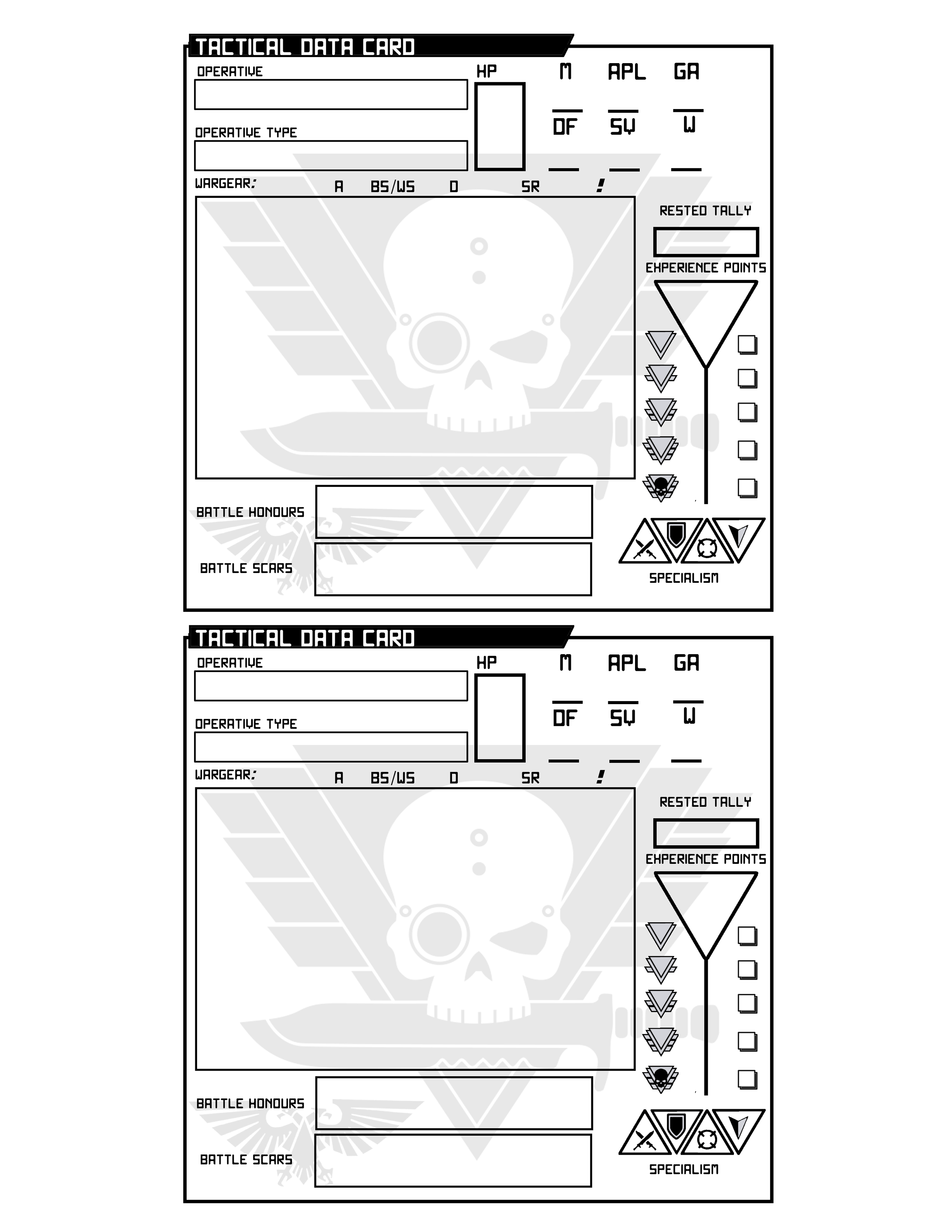 Kill Team Play Sheets.zip (KT 2021)