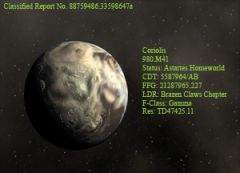 Coriolis, Homeworld of the Brazen Claws