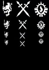 B&W DA successor emblems - various sizes