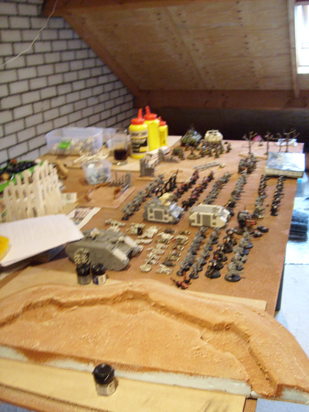 Gaming table and terrain