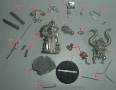 The bitz for the Captain prepared for assembly.