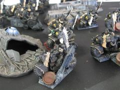 close up of 1st squad's bikers