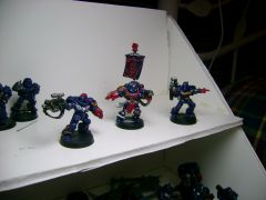 Working on Pedro's Sternguard bodyguards