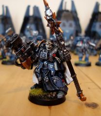 Captain Grillig, Master of the Arsenal (my Vulkan)