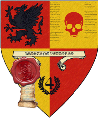 The Legio honour shield of Brother Agostino Vittorio of the
