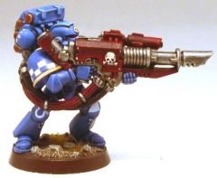 Squad Manorian Tactical Marine with Lascannon, Right