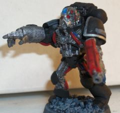 Sergeant with powerfist and bolter