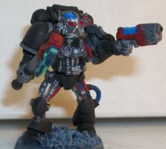 Sergeant with power weapon and plasma pistol