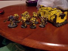 A snap shot of what I have got painted so far.