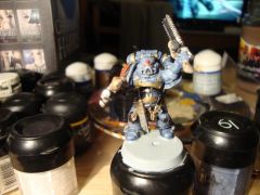 My first Space Wolves - Grey Hunters (First model painted)