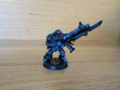 Heavy Weapon specialist (scavenged heavy bolter) front view