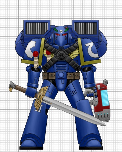 ultramarines 2nd company assault squad sergeant