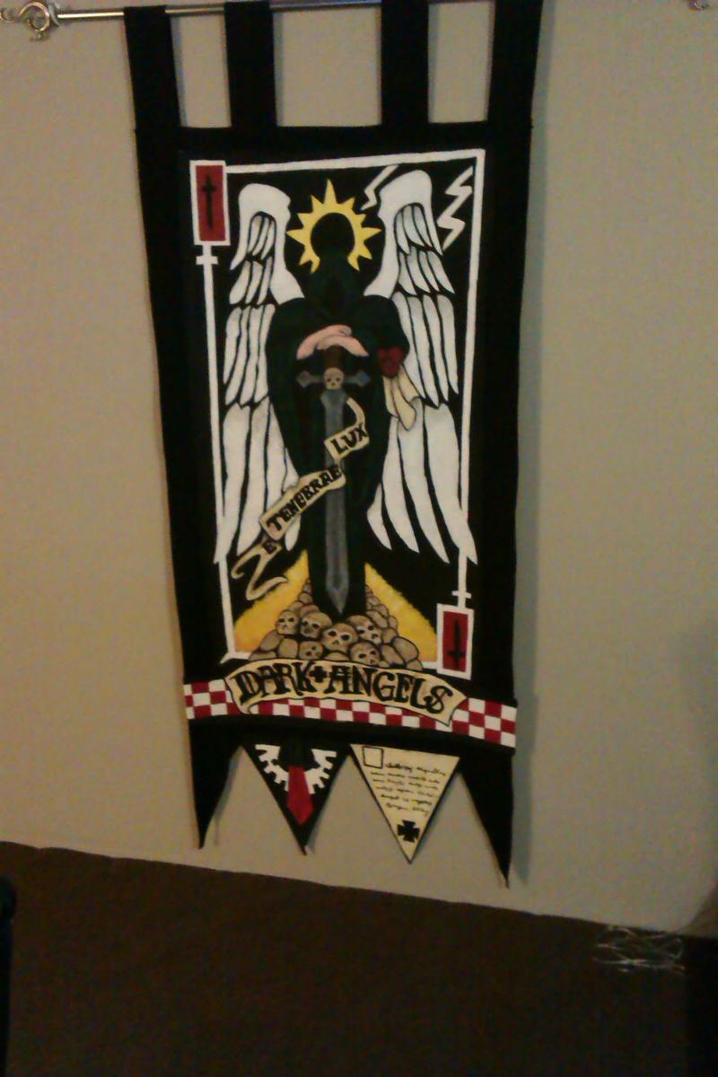 Hand made Dark Angels Banner!