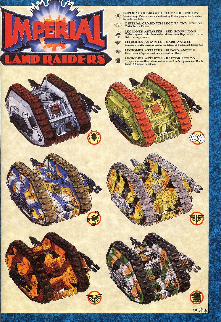 Land Raider Schemes
