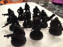 Cultists with autoguns, primed