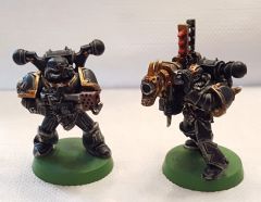 Black Legion, flamer and missile launcher