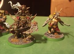 Lord of Contagion and Nurgle Chaos Spawn, completed