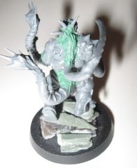 Second Nurgle spawn with greenstuff, from back