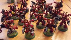 Khorne Berzerkers with updated bases
