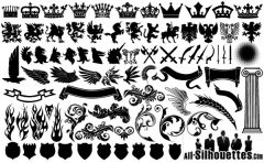 3 heraldic elements