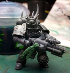 The Scourged Chaos Space Marine /w Flamer No.3 Wip