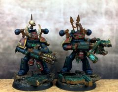 Two new The Scourged Chaos Space Marines /w Flamer