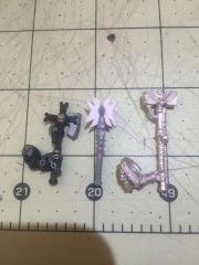 Size comparison of custom power mace