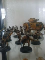 Ravenite Leman Russ Exterminator and Rifle Section I WIP