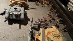 November Tallarn Platoon Outflanks Near Enemy Armor