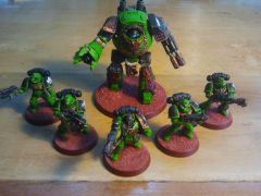 Flamer squad and a Dreadnought