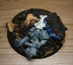 Space Wolves Iron Priest on Thunderwolf Base
