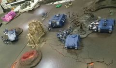 And this is how the Relictors see defeat... yes top left is the opponents dead pile