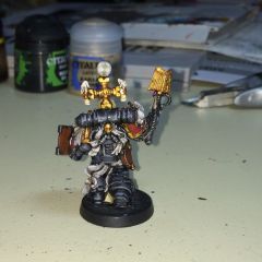 Blood Angels Chaplain on foot - rear