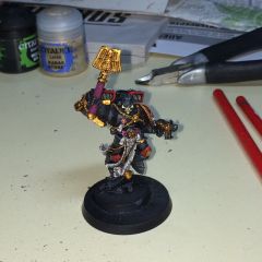 Blood Angels Chaplain with junp pack - front