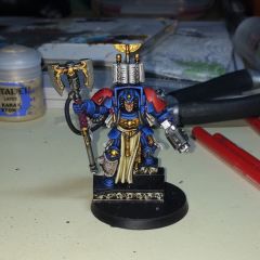 Blood Angels Terminator Librarian on foot - front