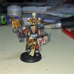 Blood Angels Chaplain on foot - front