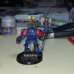 Blood Angels Terminator Librarian on foot - rear