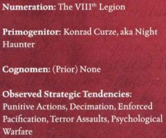 Observed Strategic Tendancies: Legio VIII