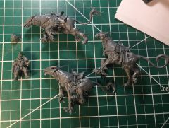 Counts as Thunder Wolf Cavalry and Velite first attempt