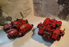 Blood Angels Repulsor and Landraider scale comparison