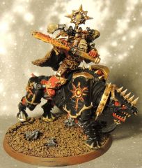Chaos Lord on Juggernaut with Axe of Khorne