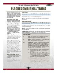 Plague Zombie Kill Teams