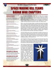 Space Marine Kill Teams   Badab War Chapters 1