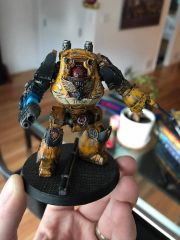 Completed: FW Imperial Fists Contemptor Dreadnought.