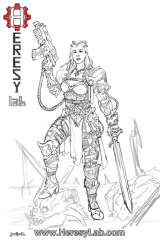 Warhammer 40K female Inquisitor