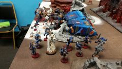 The Night Lords line before The game