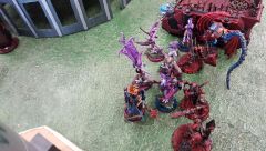 Night Lords Dark Apostle And Sorcerer fight Alongside Bezerkers