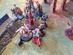 62. Custodes And Night Lords Cluster around Objective