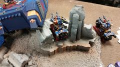Plasma Chaos Bikers vroom Up In support Of A Night Lords Chosen Rhino